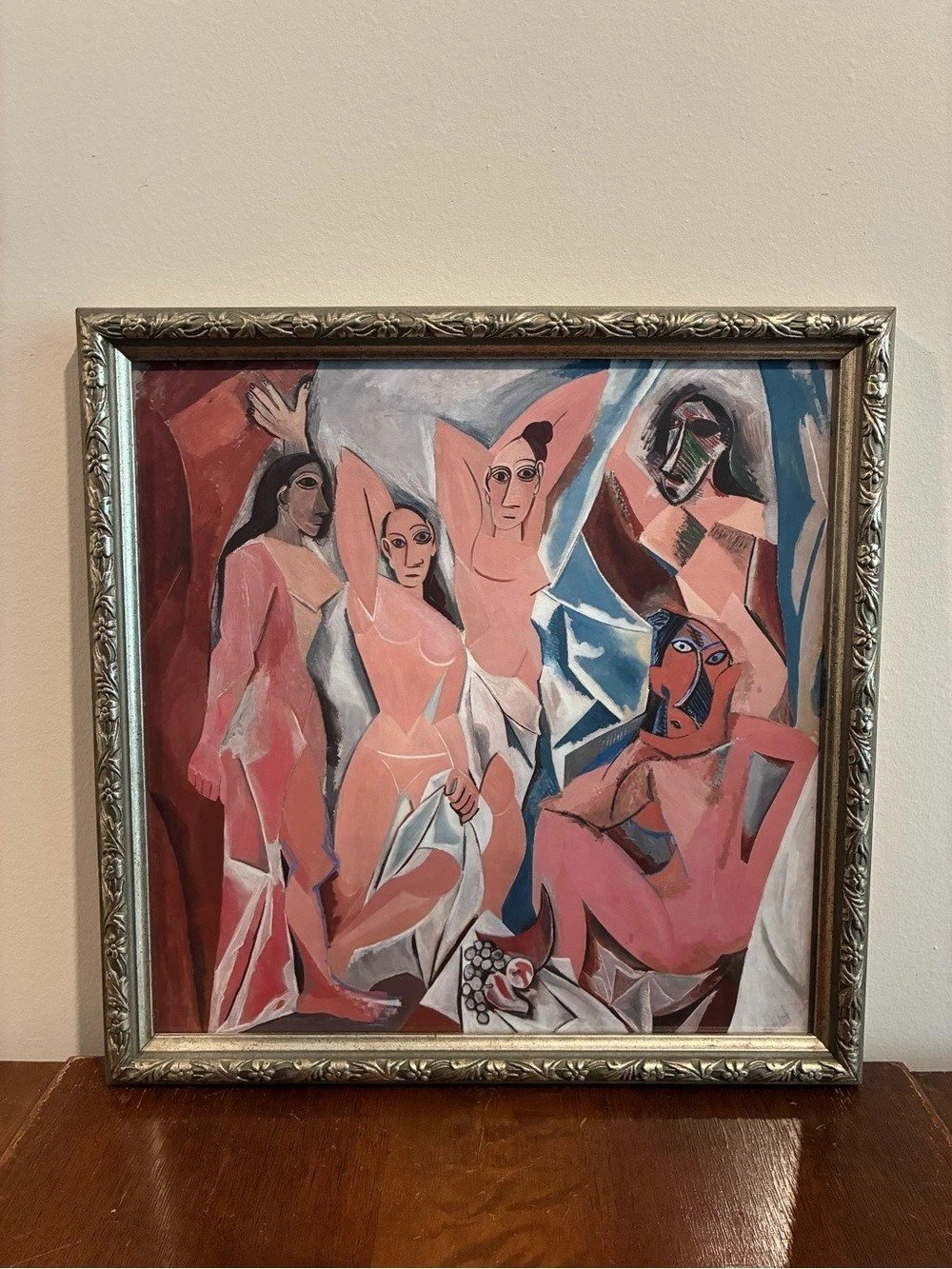 Picasso Les Demoiselles D'Avignon Framed Print 13x13 Modern Cubist Wall Art